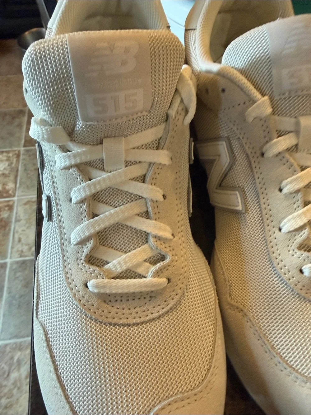 New Balance 515 Beige Cream Sneakers